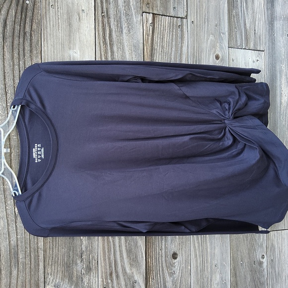 Land's End dark blue long sleeve top size 1X - Picture 1 of 7